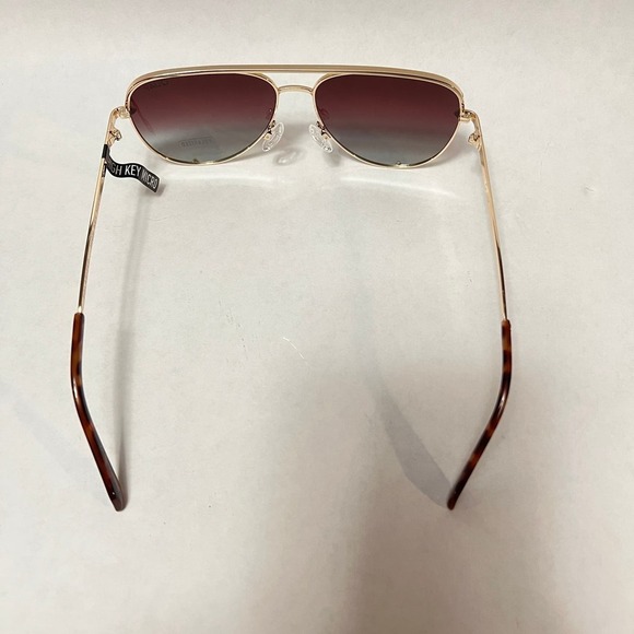 New Quay Australia High Key Micro Sunglasses Polarized Gold Brown Fade - Picture 8 of 8